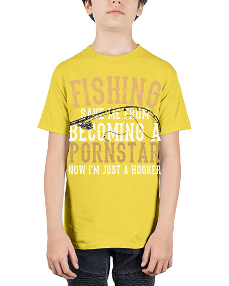 fishing save me 75# - shark-fish - Youth Tee Unisex