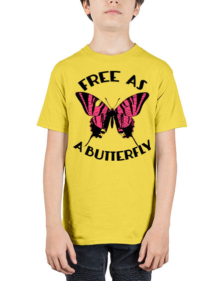 free as a butterfly - butterfly - Youth Tee Unisex