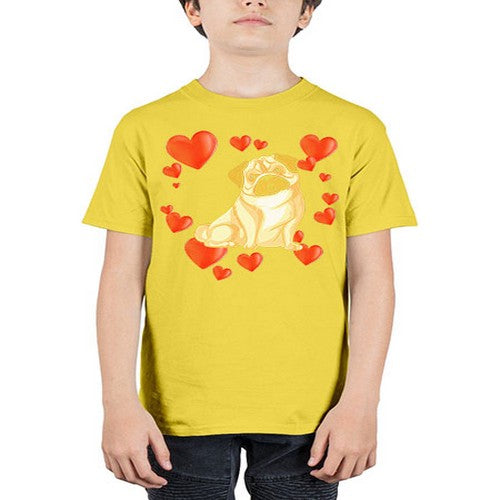 funny cute pug dog shirt 143# - dogs - Youth Tee Unisex