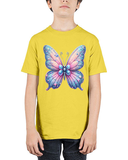 glitter butterfly 12# - butterfly - Youth Tee Unisex