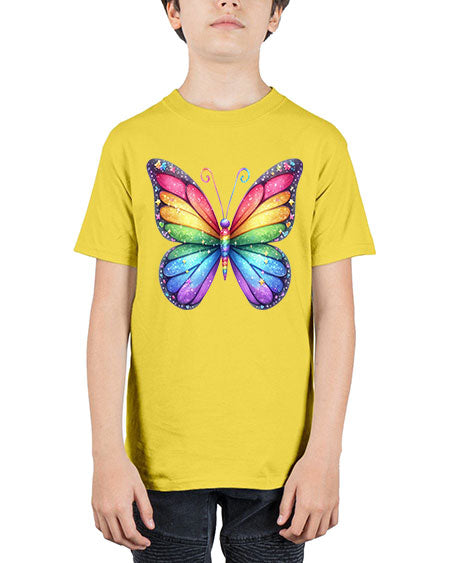 glitter butterfly 19# - butterfly - Youth Tee Unisex