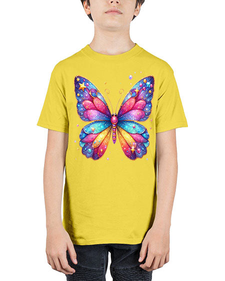 glitter butterfly 20# - butterfly - Youth Tee Unisex