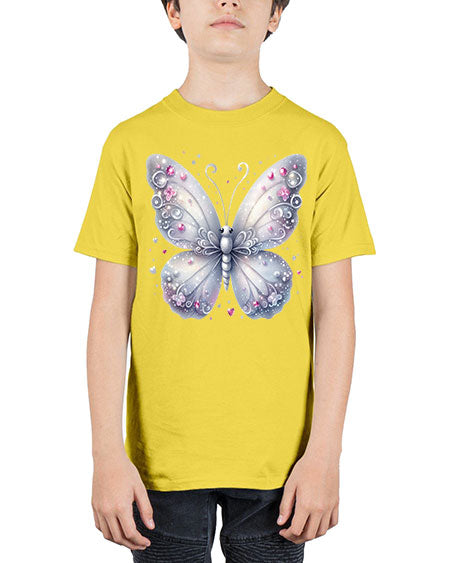 glitter butterfly 21# - butterfly - Youth Tee Unisex