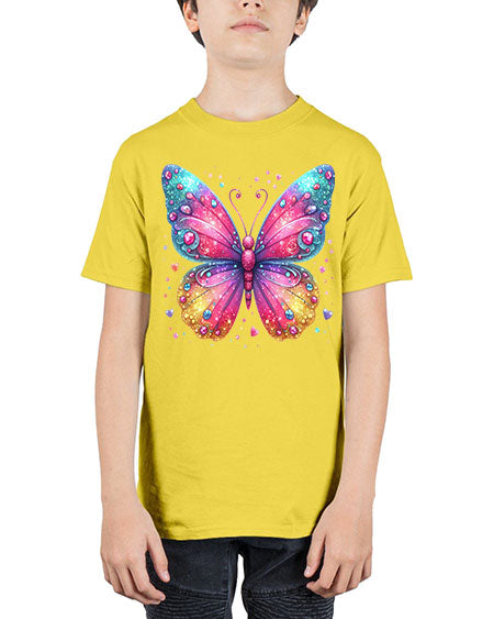 glitter butterfly 23# - butterfly - Youth Tee Unisex