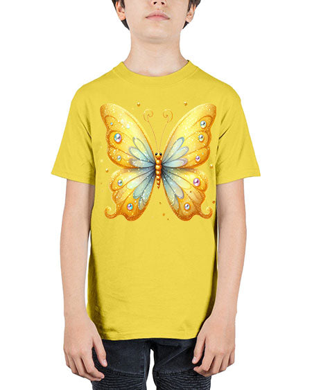 glitter butterfly 3# - butterfly - Youth Tee Unisex