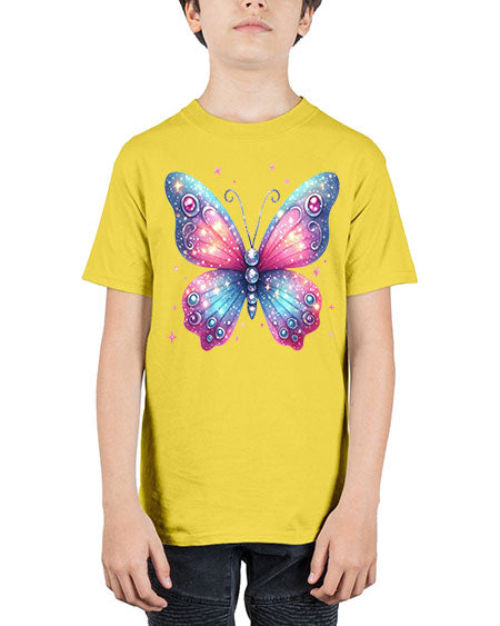 glitter butterfly 5# - butterfly - Youth Tee Unisex