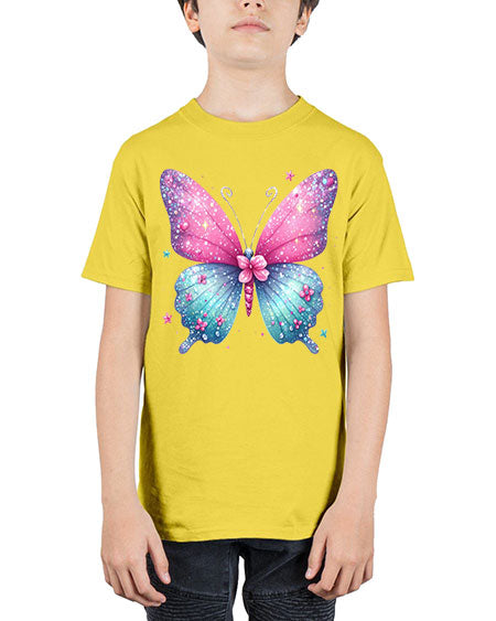glitter butterfly 7# - butterfly - Youth Tee Unisex
