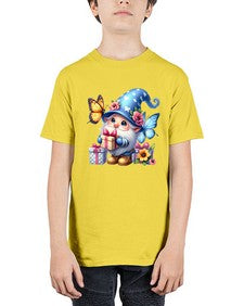 gnome with butterfly 03# - gnome - Youth Tee Unisex