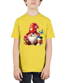 gnome with butterfly 12# - gnome - Youth Tee Unisex
