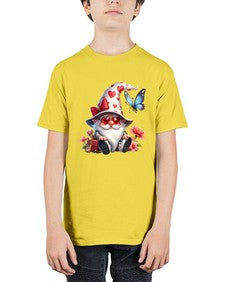 gnome with butterfly 13# - gnome - Youth Tee Unisex