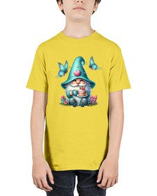 gnome with butterfly 14# - gnome - Youth Tee Unisex