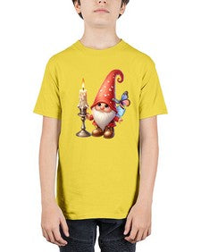 gnome with butterfly 16# - gnome - Youth Tee Unisex