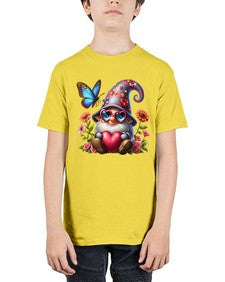gnome with butterfly 17# - gnome - Youth Tee Unisex