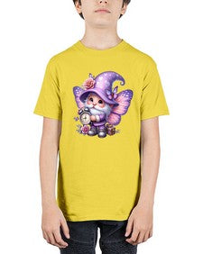 gnome with butterfly 18# - gnome - Youth Tee Unisex