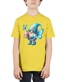 gnome with butterfly 20# - gnome - Youth Tee Unisex