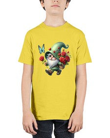 gnome with butterfly 24# - gnome - Youth Tee Unisex