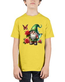 gnome with butterfly 26# - gnome - Youth Tee Unisex