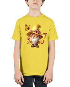 gnome with butterfly 27# - gnome - Youth Tee Unisex