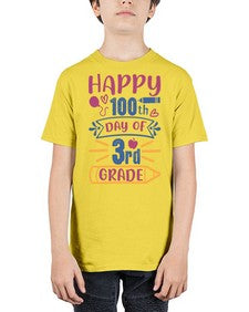 happy th day of third grade 254# - third grade - Youth Tee Unisex