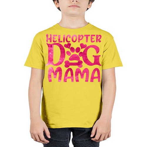 helicopter dog mama 148# - dogs - Youth Tee Unisex