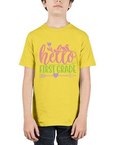 hello first grade 269# - first grade - Youth Tee Unisex
