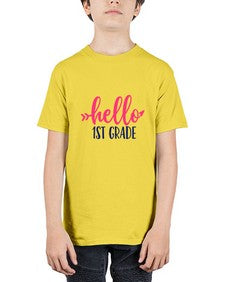 hello first grade 270# - first grade - Youth Tee Unisex