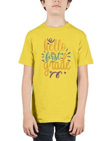 hello first grade 272# - first grade - Youth Tee Unisex