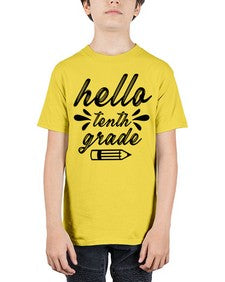 hello tenth grade 338# - tenth grade - Youth Tee Unisex