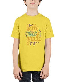 hello third grade 344# - third grade - Youth Tee Unisex