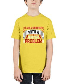 i am a drinker with a writing problem 197# - drinking - Youth Tee Unisex