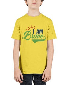 i am brave Style 108# - motivation - Youth Tee Unisex