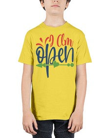 i am open Style 100# - motivation - Youth Tee Unisex
