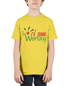 i am worthy Style 97# - motivation - Youth Tee Unisex