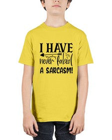 i have never faked a sarcasm 34# - sarcastic - Youth Tee Unisex