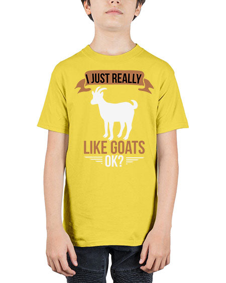 i just really like goats ok Style 3# - goat - Youth Tee Unisex