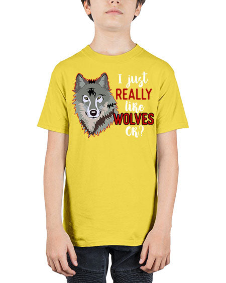 i just really like wolves - wolf - Youth Tee Unisex
