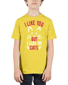 i like you but ilike my cats Style 53# - cats - Youth Tee Unisex