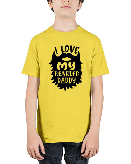 i love my bearded daddy Style 103# - baby - Youth Tee Unisex