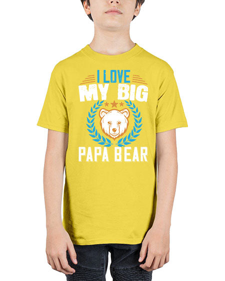 i love my big papa bear 141# - bears - animals - Youth Tee Unisex