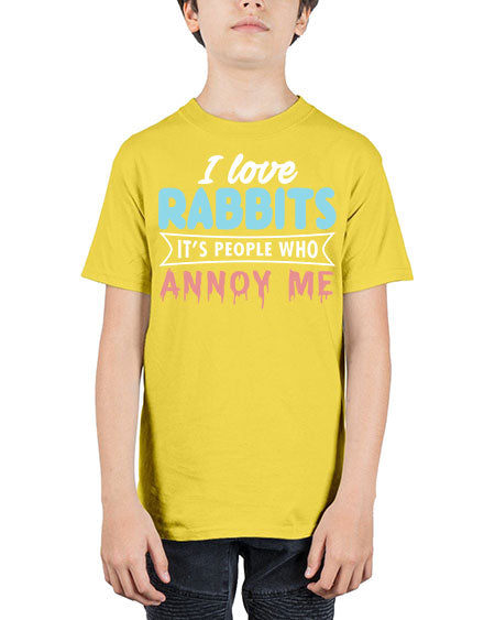 i love rabbits its people who annoy me - rabbit - Youth Tee Unisex