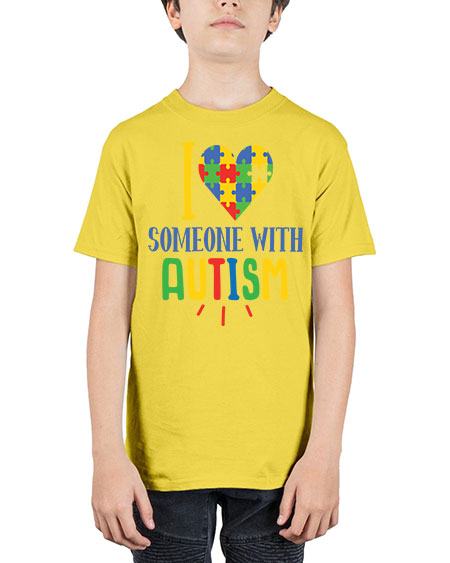 i love someone with autism Style 21# - autism - Youth Tee Unisex