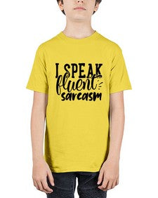 i speak fluent sarcasm 598# - sassy - Youth Tee Unisex