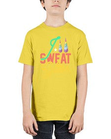 i sweat glitter 190# - unicorn - Youth Tee Unisex