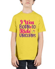 i was born to ride unicorns 198# - unicorn - Youth Tee Unisex