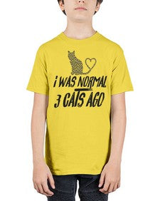 i was normal three cats ago - cats - Youth Tee Unisex