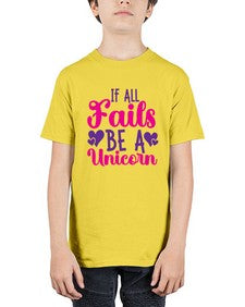 if all fails be a unicorn 217# - unicorn - Youth Tee Unisex