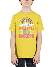 if all fails be a unicorn 218# - unicorn - Youth Tee Unisex