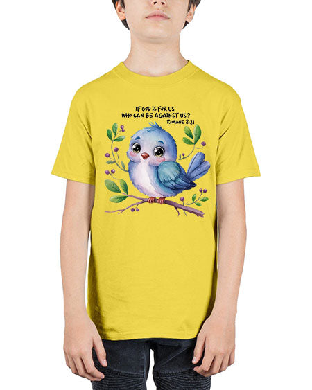if god is for us who can be against us 47# - birds - Youth Tee Unisex
