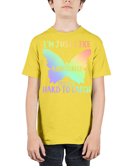 im just like a butterfly pretty to see - butterfly - Youth Tee Unisex