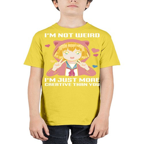 im not wierd im just more creative than you248# - anime - Youth Tee Unisex